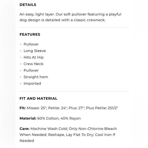 TALBOTS L French Bulldog Crewneck Pullover Sweater Frenchie Parisian French Blue - Picture 8 of 11